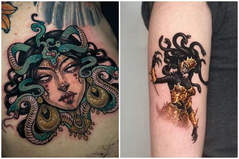 versace tattoos|realistic medusa tattoos.